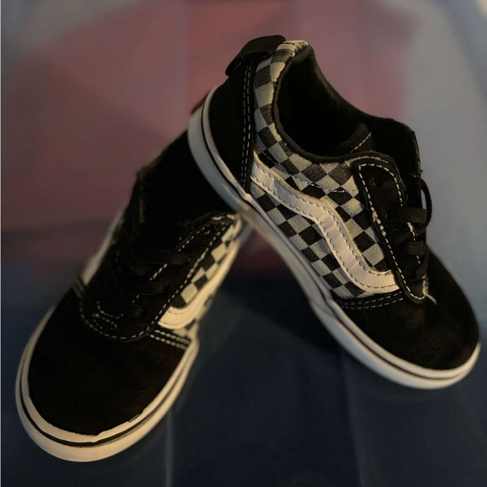 Toddler boy vans slip on shoes size 10